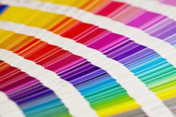 Pantone color swatches